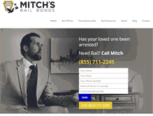 Tablet Screenshot of mitchsbailbonds.com